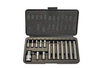 Набір біт 15пр. 1/2" Hex з бітотримачем (H10, H12, H4, H5, H6, H7, H8мм)