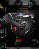 Мотошлем модуляр  LS2 FF345  ABATIBLE  Black Matt, фото 6