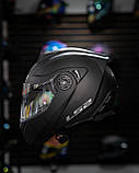 Мотошлем модуляр  LS2 FF345  ABATIBLE  Black Matt, фото 7
