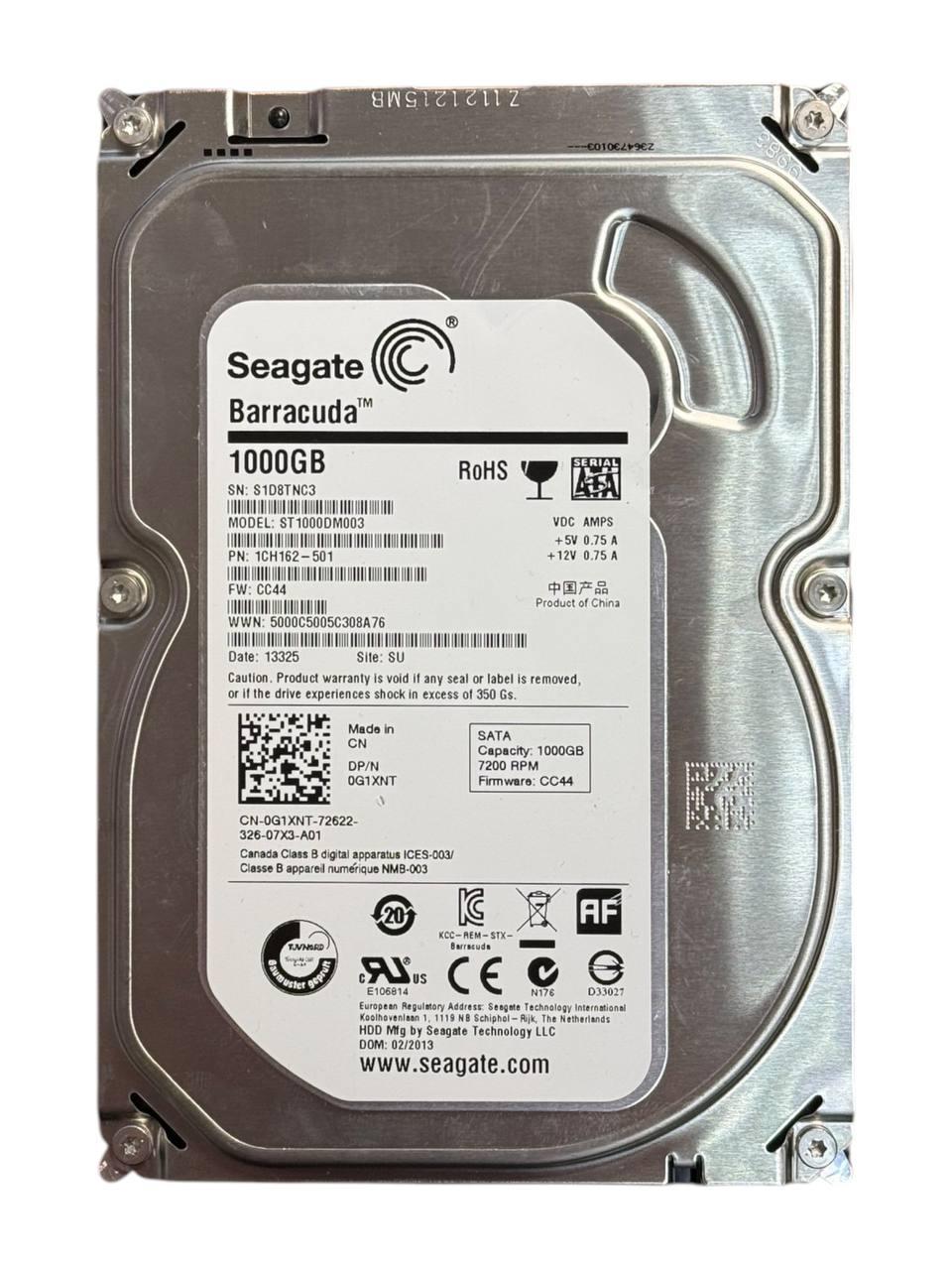 Жорсткий диск 3.5" 1TB Seagate Barracuda  | ST1000DM003 | 7200 об/хв | 64 MB | SATA III Б/В
