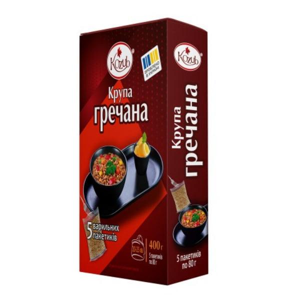Крупа гречана у варильних пакетиках ,400г ,Козуб