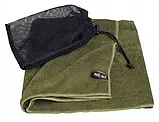Армійський рушник швидкосохнучий мікрофібра BW олива Mil-Tec Olive, фото 3