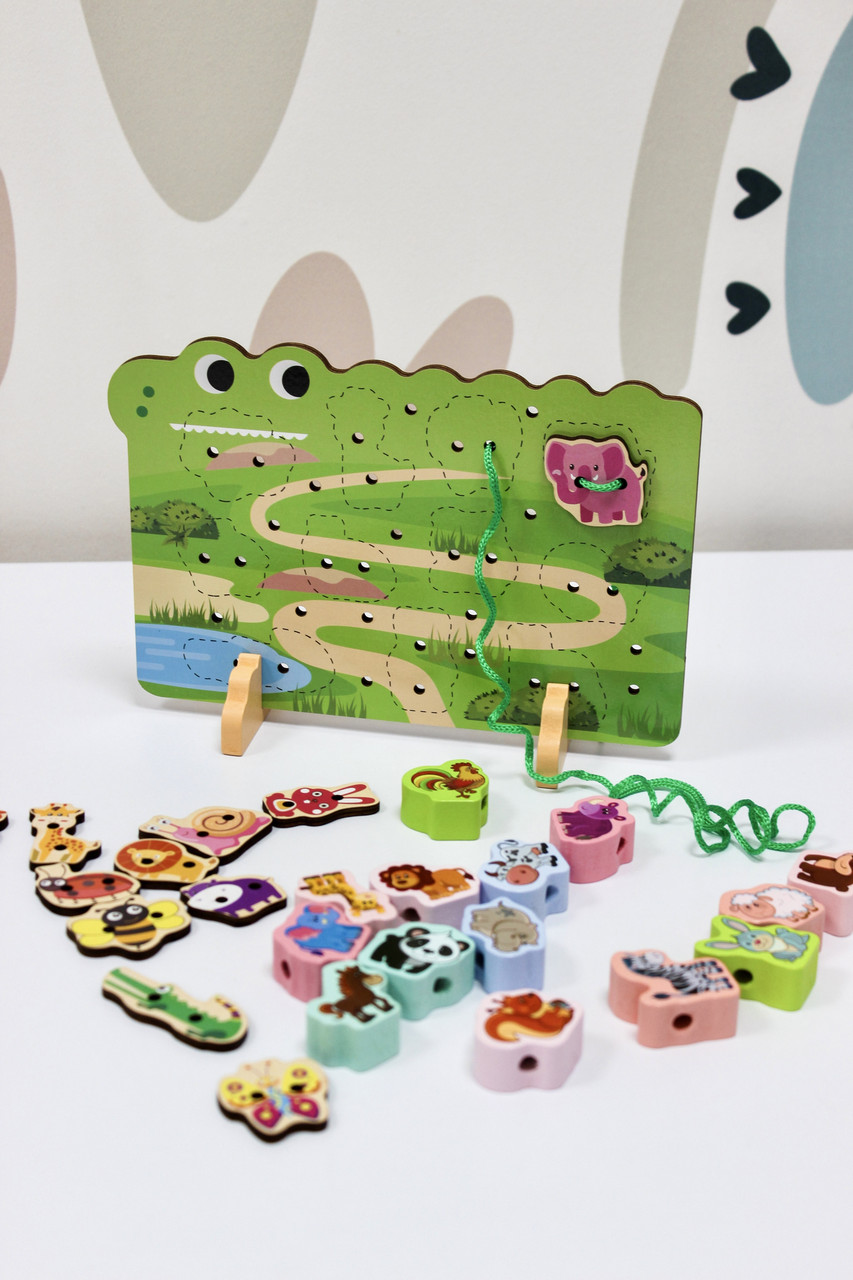 Дерев'яна Шнурівка на ігровій панелі 68833, фото 1