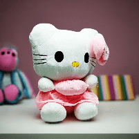 М'яка іграшка Сонечко "Хелло Кітті" з сердечком 40 см 25436-11, фото 5