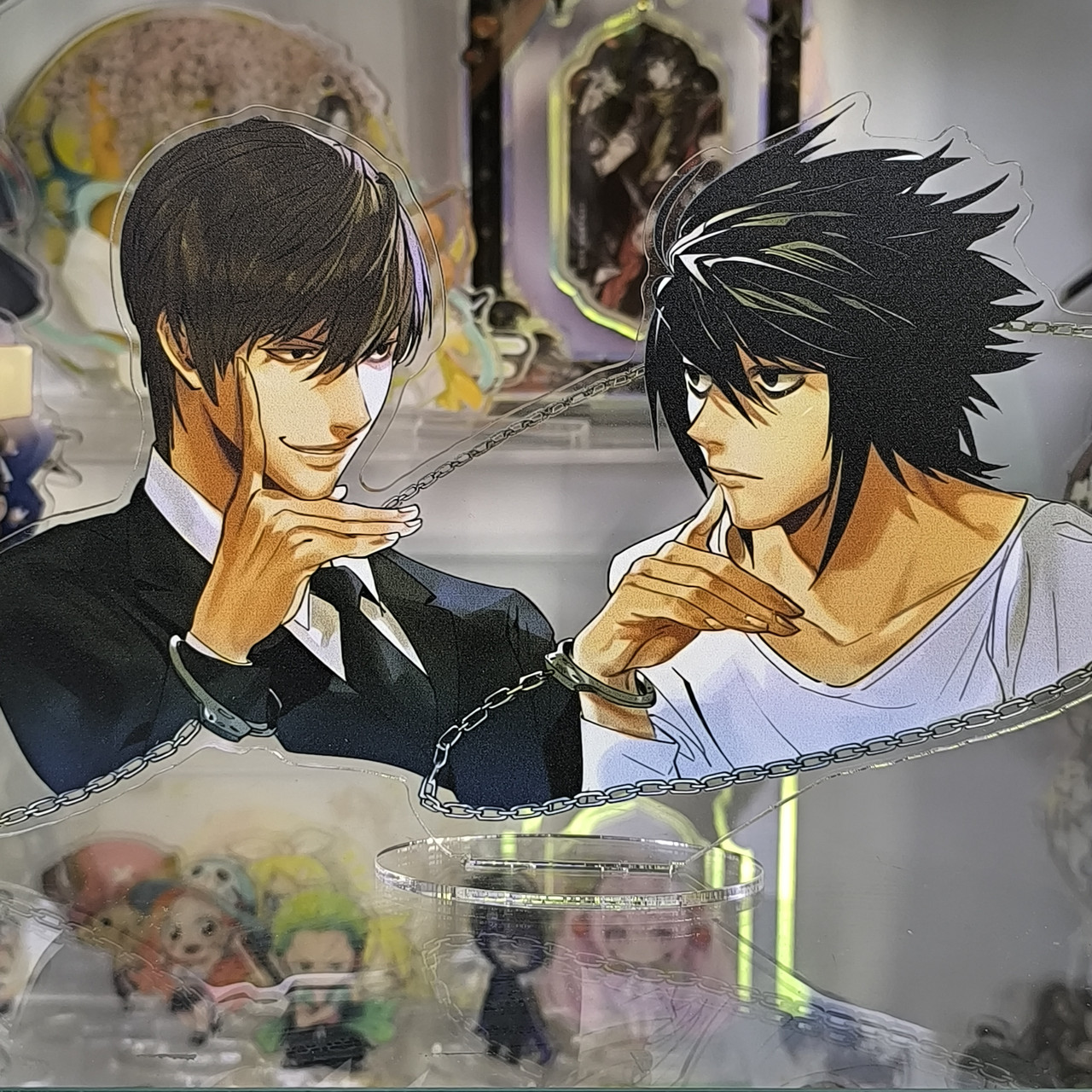 Фігурка Зошит Смерті Ягамі Лайт та Ель з акрилу (15 см) / Death Note, фото 1