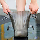 Бахіли від дощу (розмір 34-35), Коричневий / Водонепроникні чохли для взуття / Бахіли на взуття від дощу, фото 8