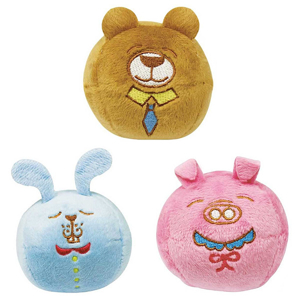 М’яка іграшка з пищалкою для собак м’яч DoggyMan Доггімен Ball Animals заєць порося ведмідь (85719), фото 1