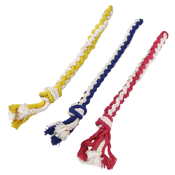 Мотузкова іграшка для собак DoggyMan Доггімен 2 Colos Cotton Stick канат двоколірний 1од (85776), фото 1