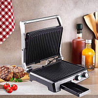 Електричний притискний контактний гриль BiTek 2800 Вт Електрогриль двосторонній Електрогриль настільний