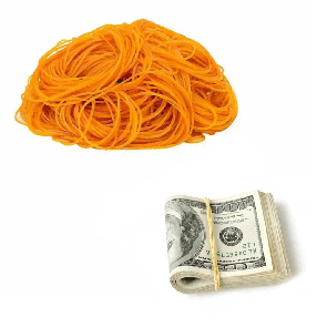 Гумка для грошей гумки банківські канцелярські для купюр гумка силіконова для фіксації банкнот 1000 гр