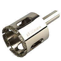 Коронка алмазна по керамограніту 35 мм, HS104935 Haisser