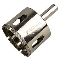 Коронка алмазна по керамограніту 45 мм, 2712345 Haisser