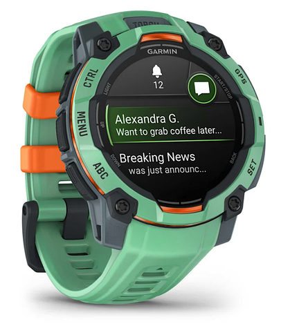 Смарт-годинник Garmin Instinct 3 – 45 mm, AMOLED Neotropic with Neotropic Band, фото 1