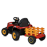 Дитячий трактор електромобіль M 5111 з причепом, Червоний, фото 2