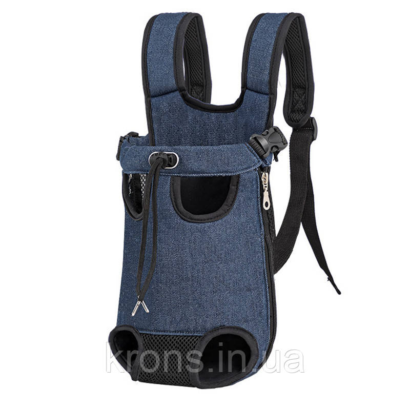 Рюкзак-кенгуру для тварин A01002-CO Jeans L, фото 1