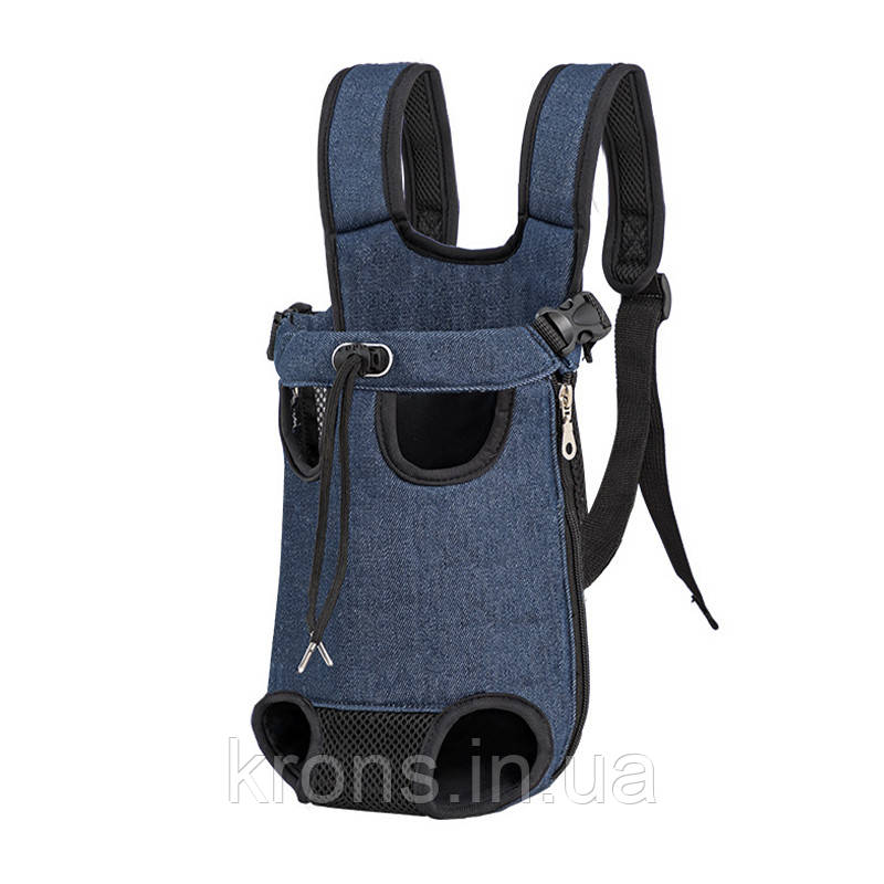 Рюкзак-кенгуру для тварин A01002-CO Jeans M, фото 1