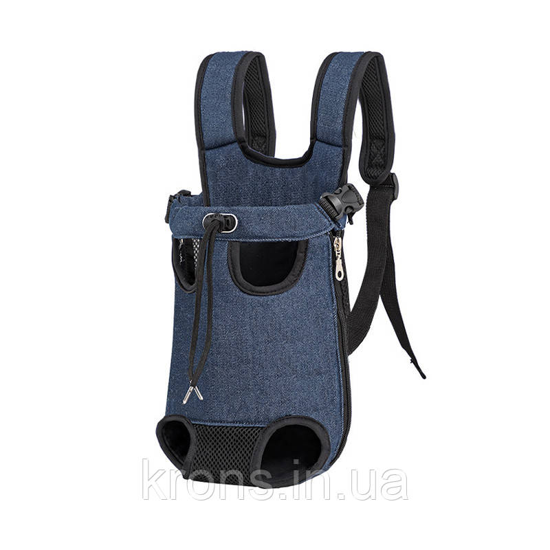 Рюкзак-кенгуру для тварин A01002-CO Jeans S, фото 1
