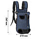 Рюкзак-кенгуру для тварин A01002-CO Jeans S, фото 5