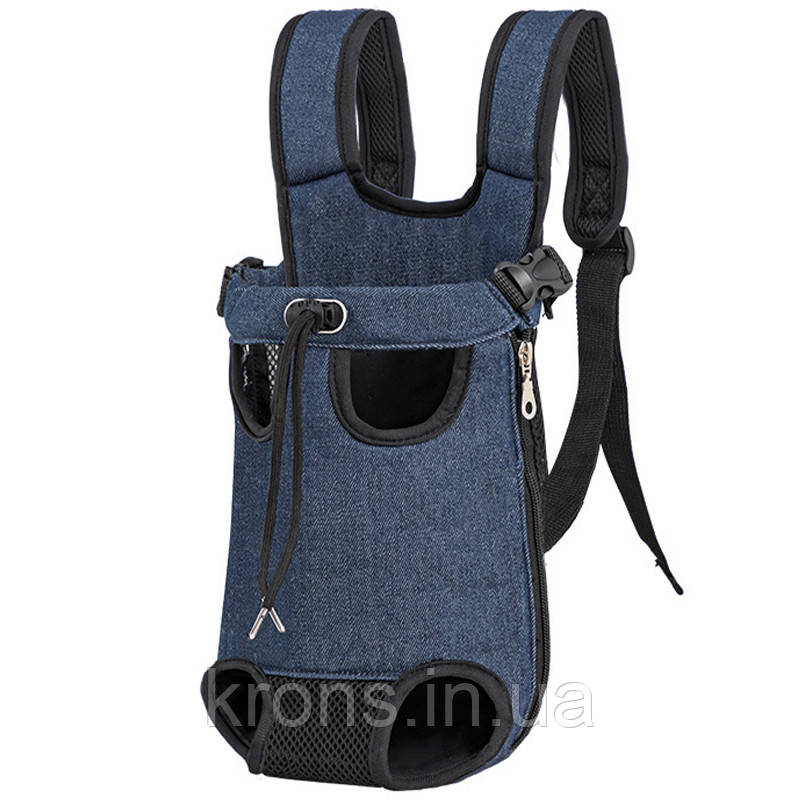 Рюкзак-кенгуру для тварин A01002-CO Jeans XL, фото 1