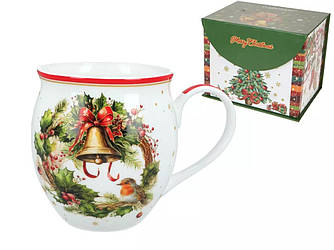 Новорічна кружка Carmani Різдвяний вінок, 475 мл (219-9084)