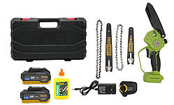 Садова міні пила Procraft PKA44 (2 акб 4Ач) Кейс, Безщіткова акумуляторна міні пила Прокрафт, Гарантія 3 роки