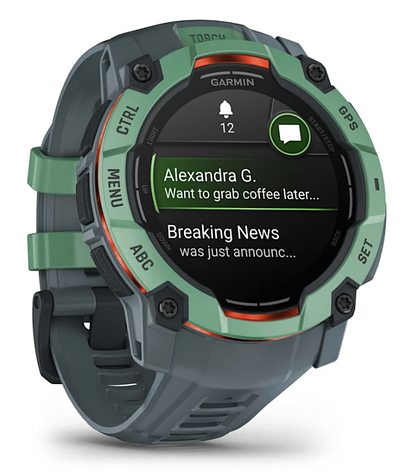 Смарт-годинник Garmin Instinct 3 – 50 mm, AMOLED Neotropic with Twilight Band, фото 1