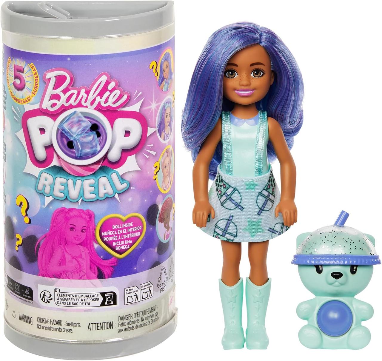 Лялька-сюрприз Barbie Pop Reveal Круті Бабл-ті Челсі та друзі HRK63