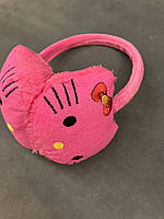 Хутряні навушники Hello Кitty Малиновий