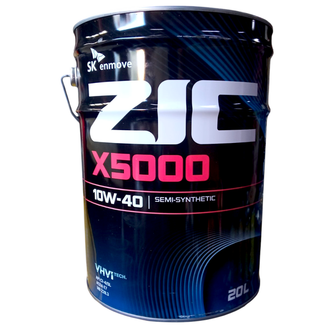 Дизельное моторное масло для грузовиков ZIC X5000 10W-40 20л (API