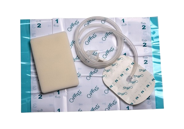 Комплект для вакуумної терапії ран - пов'язка біла велика (15х10х1 см) та аксесуари