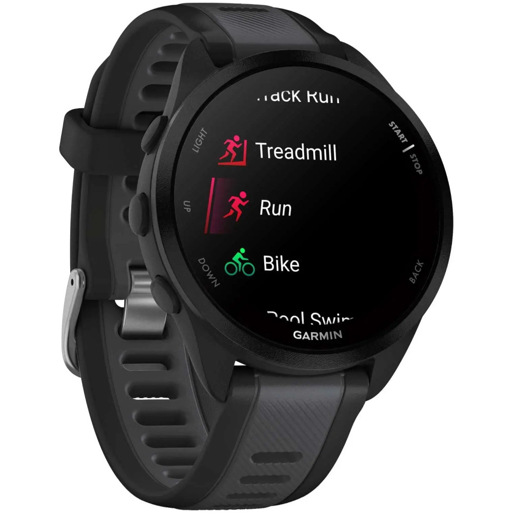Garmin Forerunner 165 Music смарт-годинник Black/Slate Gray 010-02863-30