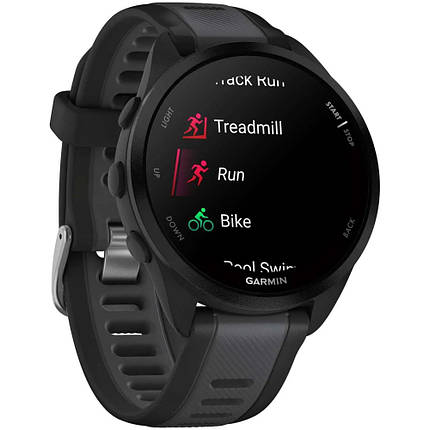 Garmin Forerunner 165 Music смарт-годинник Black/Slate Gray 010-02863-30, фото 1