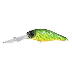 Воблер TSURIBITO DEEP CHOK 75F / W-111 CRACK CHARTREUSE TIGER (21525)