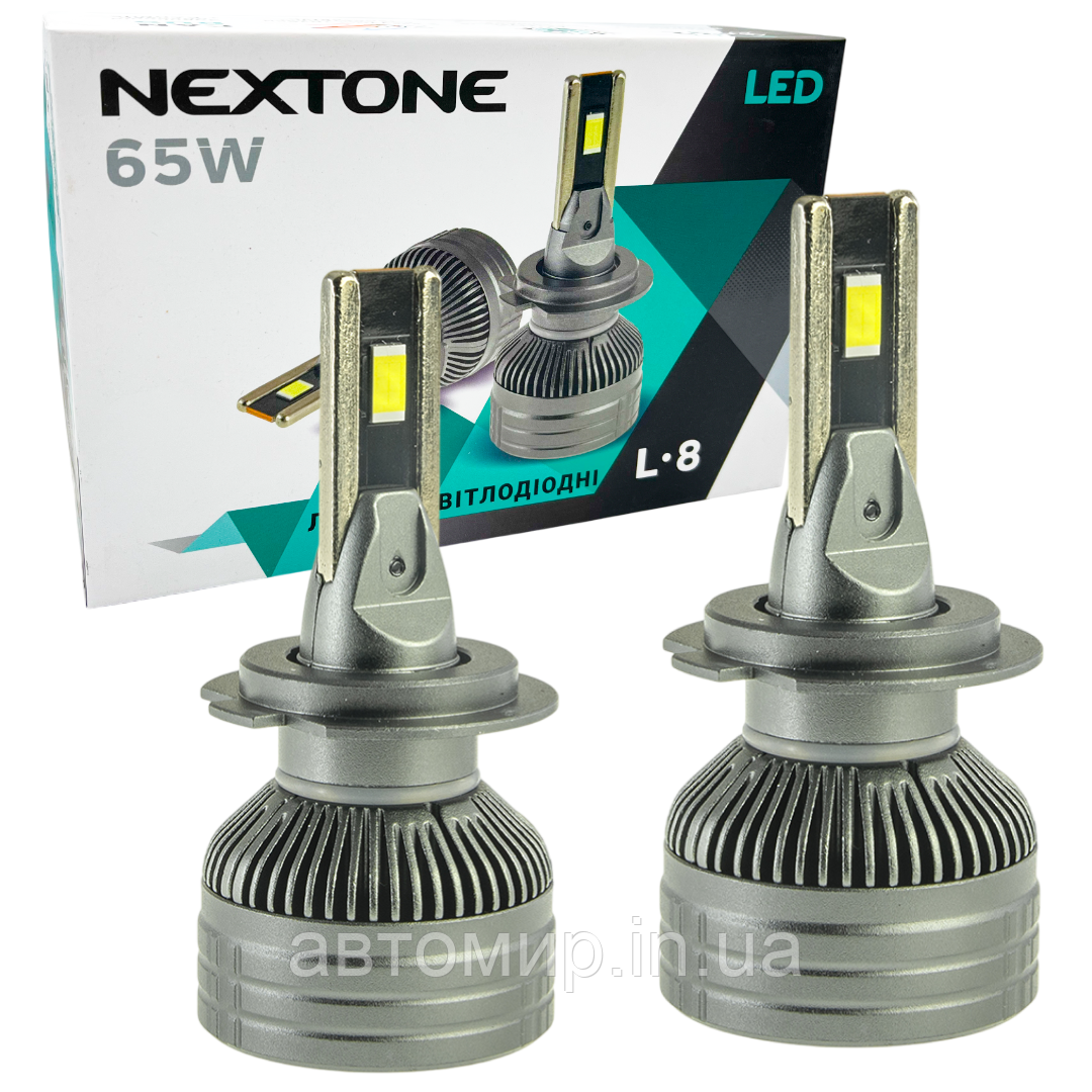 Автомобільні світлодіодні LED лампи у фару головного світла Nextone LED H7 6000K 14000Lm L8 12-32V 65W