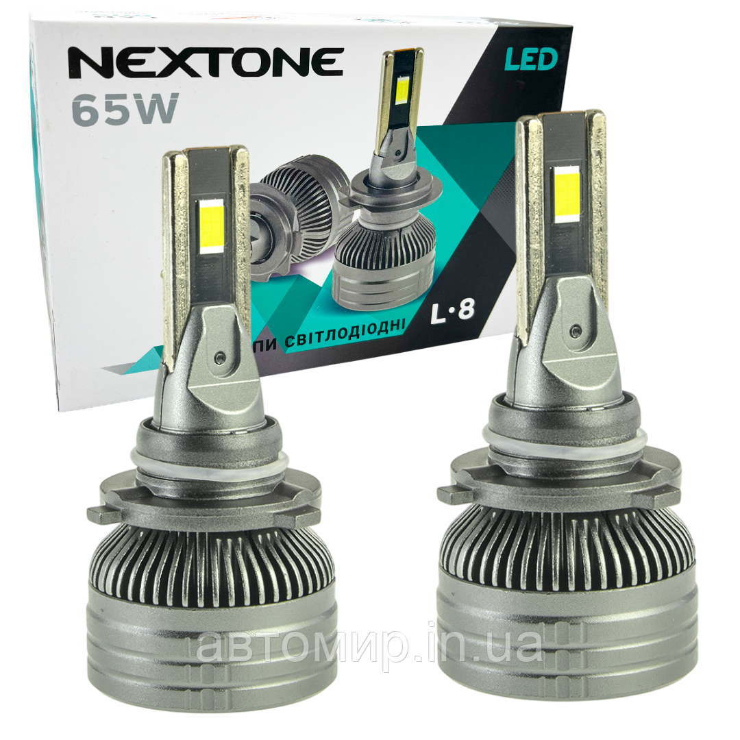 Автомобільні світлодіодні LED лампи у фару головного світла Nextone LED HB4 6000K 14000Lm L8 12-32V 65W, фото 1