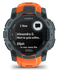 Смарт-годинник Garmin Instinct 3 – 50 mm, Solar Twilight with Solstice Band, фото 4