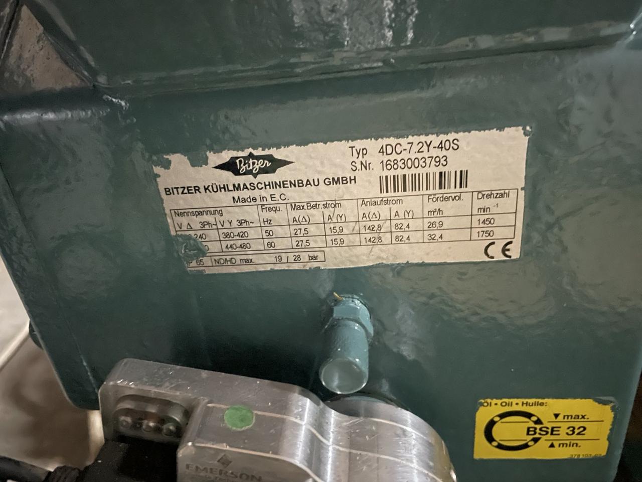 Компресор Bitzer 4DC-7.2Y-40S (26.6 m3/h) Вживаний