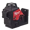 Нівелір лазерний акумуляторний 3D MILWAUKEE M12 3PL-401C (330 |, зелений промінь) (ЗУ + 1Х4А·год + кейс), фото 7