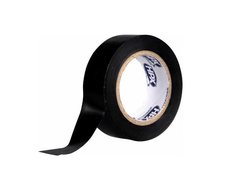 Стрічка ізоляційна самоклейка HPX XB1910, 10 м. х 19 мм. х 0.13 мм., від -20 до +90°С, чорна, ПВХ, фото 1