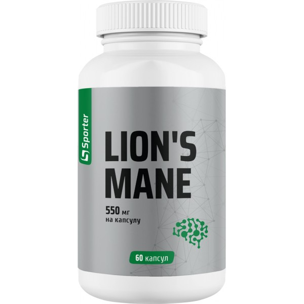 Sporter Lions Mane 550 mg 60 капсул