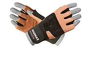 Рукавички для фітнесу MadMax MFG-269 Professional Brown S, фото 2