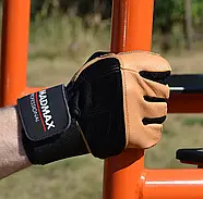 Рукавички для фітнесу MadMax MFG-269 Professional Brown S, фото 3