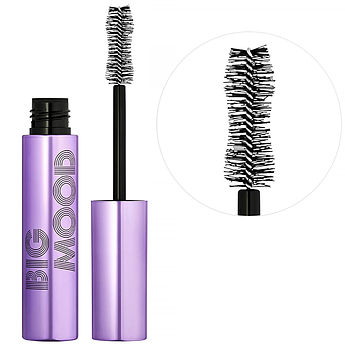 Туш для об'єму і вигину вій коричнева e.l.f. Big Mood Mega Volume & Lifting Mascara Deep Brown 9 мл