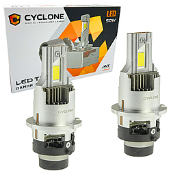 Лампа світлодіодна для фар Cyclone LED type 50 D4S 6000K 9000LM 2 шт комплект