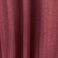 Штори легкі лляні ALBO бордові 150×270 см, комплект 2 шт. (SH-M1-22), фото 5