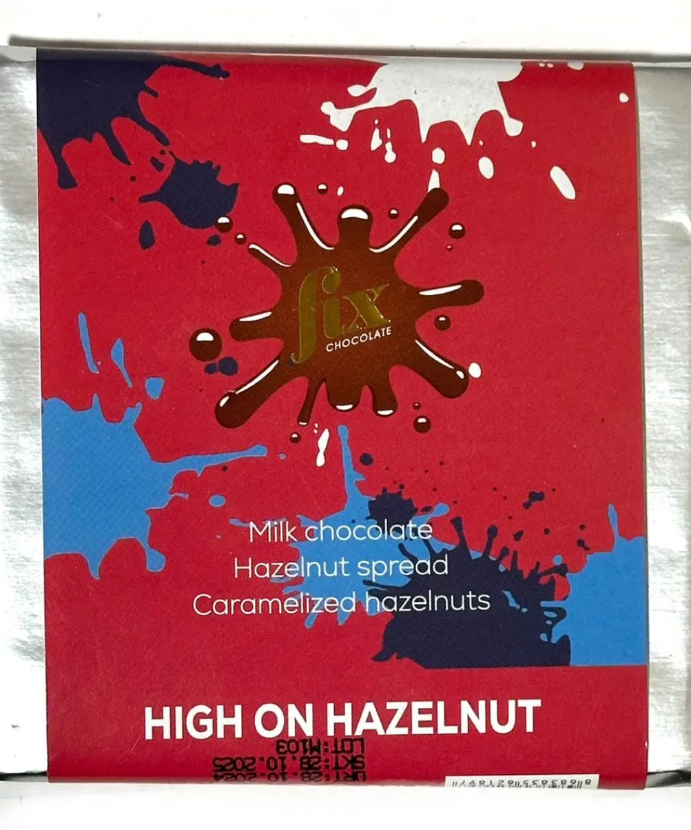Дубайський шоколад Fix Chocolatie High On Hazelnut 80г, фото 1