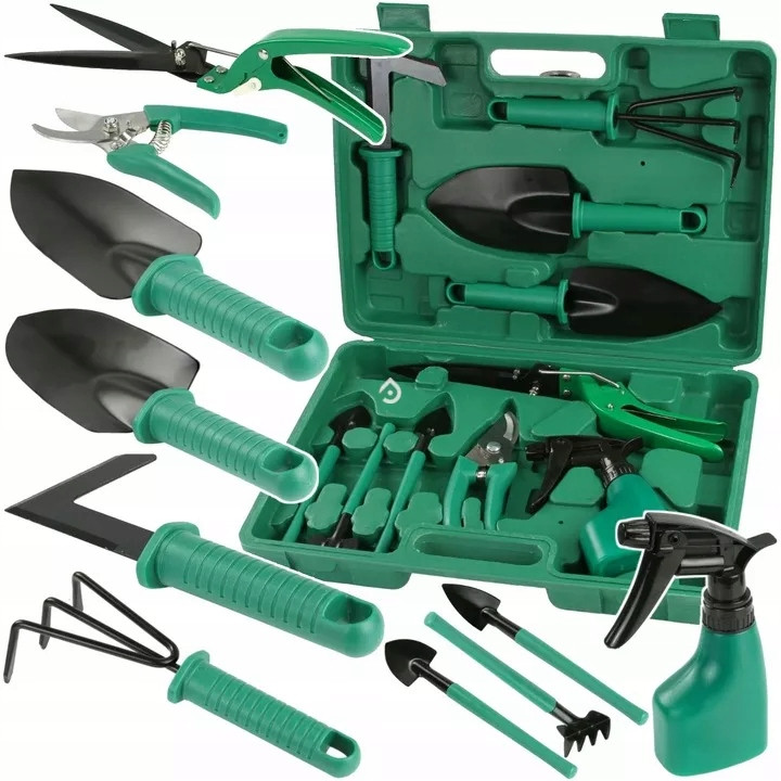Набір садових інструментів 10 предметів у кейсі Mar-Pol (M83053) - фото 1 - id-p2486369286