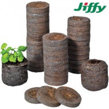 Торф'яні таблетки 39 мм в оболонці Jiffy, Данія — для вирощування розсади. Висока якість!!!, фото 3