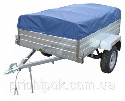 Тент на легковий причіп вісь 1,71*1,24 тканина ПВХ.