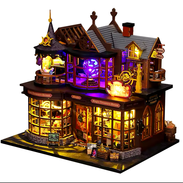 3D Румбокс Чарівний будинок зі скарбами DIY Dollhouse + Пилозахисний купол